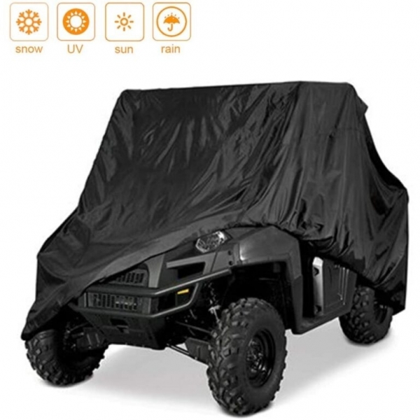 двосторонній на UTV ATV Logic чорно-сріблястий XXXL (318x163x178см) POK-05