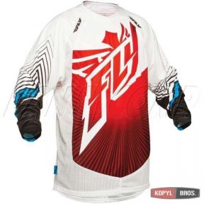 FLY LITE HYDROGEN JERSEY [RED/WHITE]